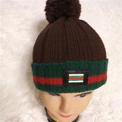 gucci hat with pom pom|Gucci hats and gloves.